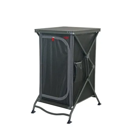 Armário dobrável multiusos de alumínio pintado.