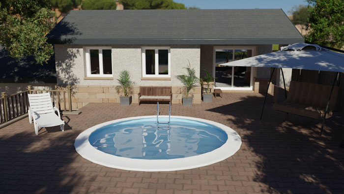 Como ter uma piscina enterrada no jardim?