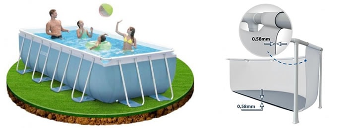 Piscinas Intex Prisma Frame, qualidade e bom preço Piscinas Intex Prisma Frame