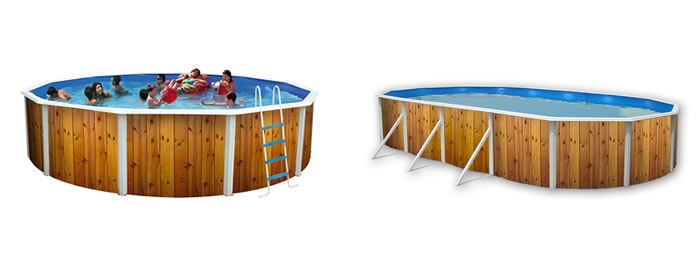 Piscinas Toi Veta, decorada imitação madeira Piscinas Toi Veta